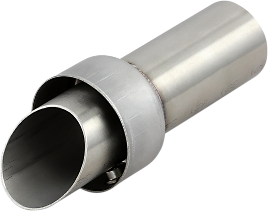 AKRAPOVIC noise damper for V-TUV148 slip-on motorcycle mufflers, showing the black cylindrical component with mounting hardware.