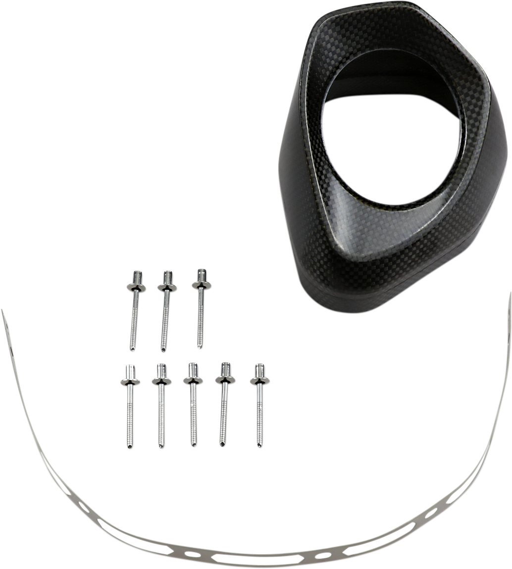 AKRAPOVIC V-EC118 replacement end cap for motorcycle exhaust systems, showing the chrome-plated, cylindrical design.