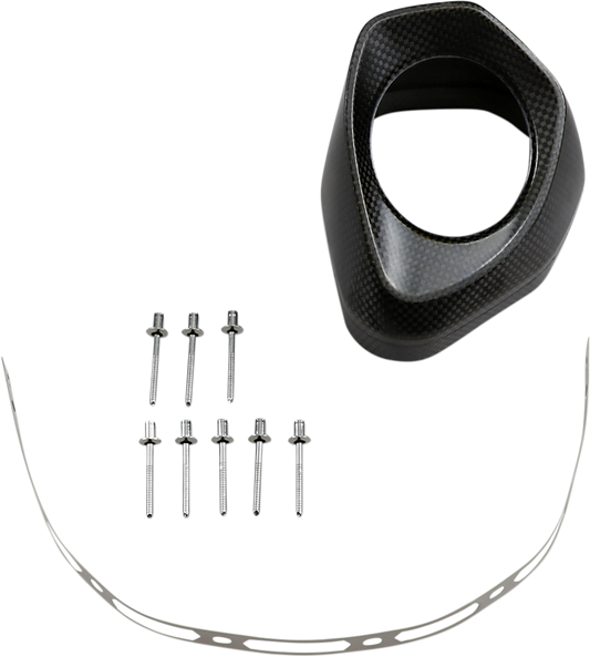 AKRAPOVIC V-EC118 replacement end cap for motorcycle exhaust systems, showing the chrome-plated, cylindrical design.