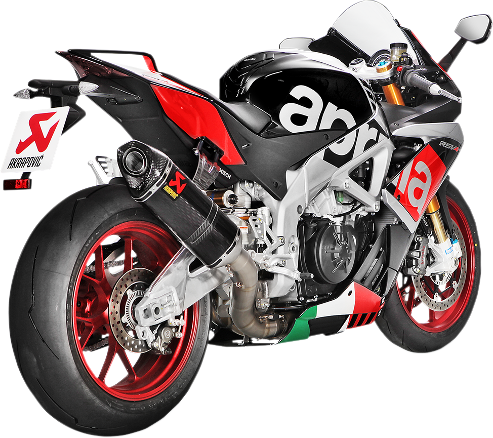 AKRAPOVIC Evolution Titanium and Carbon Fiber Exhaust System for Yamaha YZF-R1 (Part S-A10E8-RC)