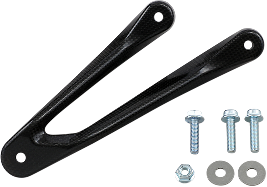 AkrApoVIC Muffler Bracket for Passenger Footrest Removal - Carbon Fiber P-MBB10R3/1