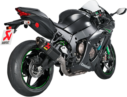 AKRAPOVIC Evolution Exhaust System for Kawasaki Ninja ZX-10R - Titanium and Carbon Fiber S-K10E9-ZC