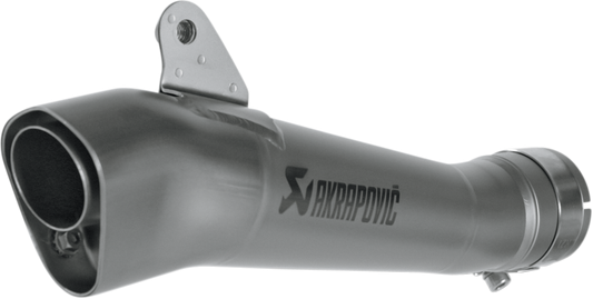 AKRAPOVIC Megaphone Muffler Titanium SM-Y6SO6T for motorcycle race performance, showing the sleek titanium finish and exhaust design.