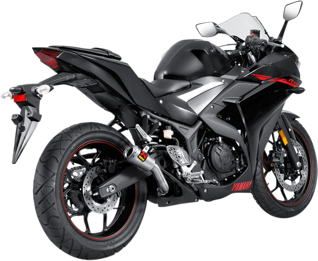 AKRAPOVIC stainless steel slip-on exhaust system S-Y2SO11-AHCSS with sleek design and polished finish for enhanced motorcycle performance.