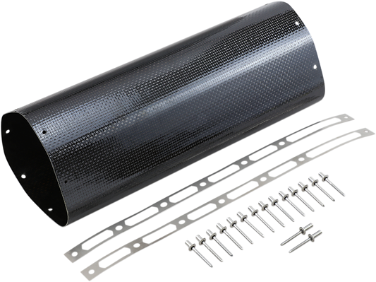 AKRAPOVIC muffler sleeve kit P-RKS88ZC35 replacement exhaust part showing metal sleeve and branding details