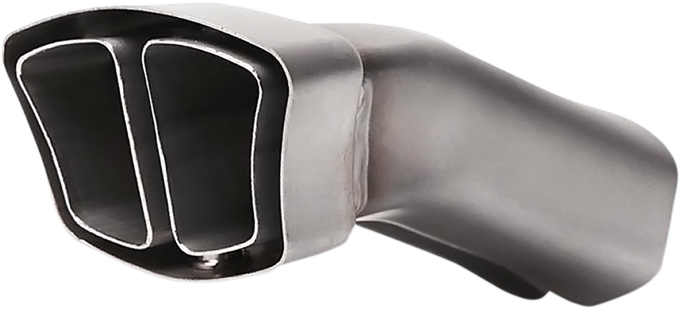 AKRAPOVIC V-TUV169Y noise damper for slip-on motorcycle mufflers, showing the cylindrical metal component with mounting brackets.