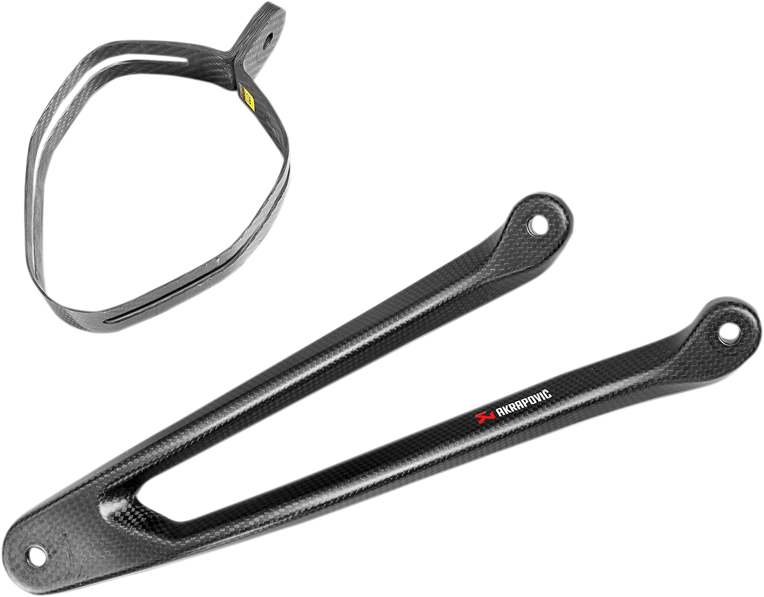 Akrpovic P-MBK10E2 Carbon Fiber Muffler Bracket for Passenger Footrest Removal