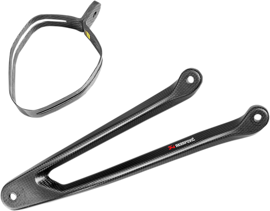 Akrpovic P-MBK10E2 Carbon Fiber Muffler Bracket for Passenger Footrest Removal
