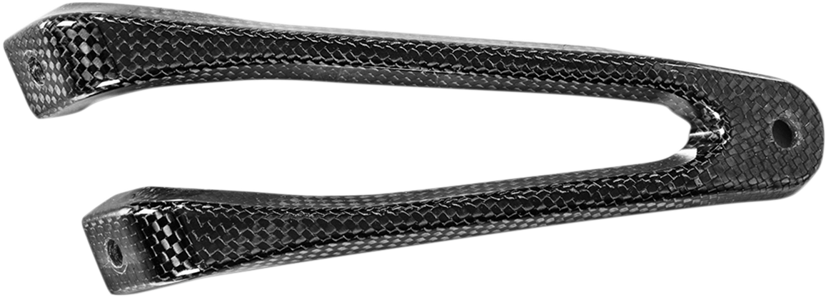 AKRAPOVIC carbon fiber bracket for CBR1000RR motorcycle, part number P-MBH10SO1, shown with detailed textured surface