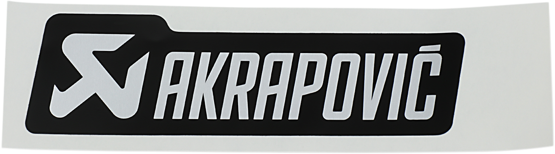 AKRAPOVIC Replacement Sticker P-HST4ALMONO for Motorcycle Exhausts