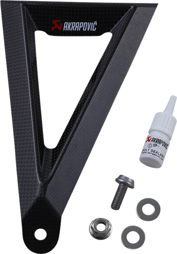 AKRAPOVIC Carbon Fiber Muffler Bracket P-MBH10SO2 for Passenger Foot-Peg Removal