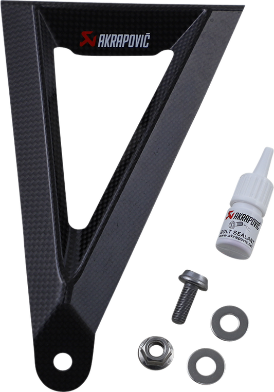 AKRAPOVIC Carbon Fiber Muffler Bracket P-MBH10SO2 for Passenger Foot-Peg Removal