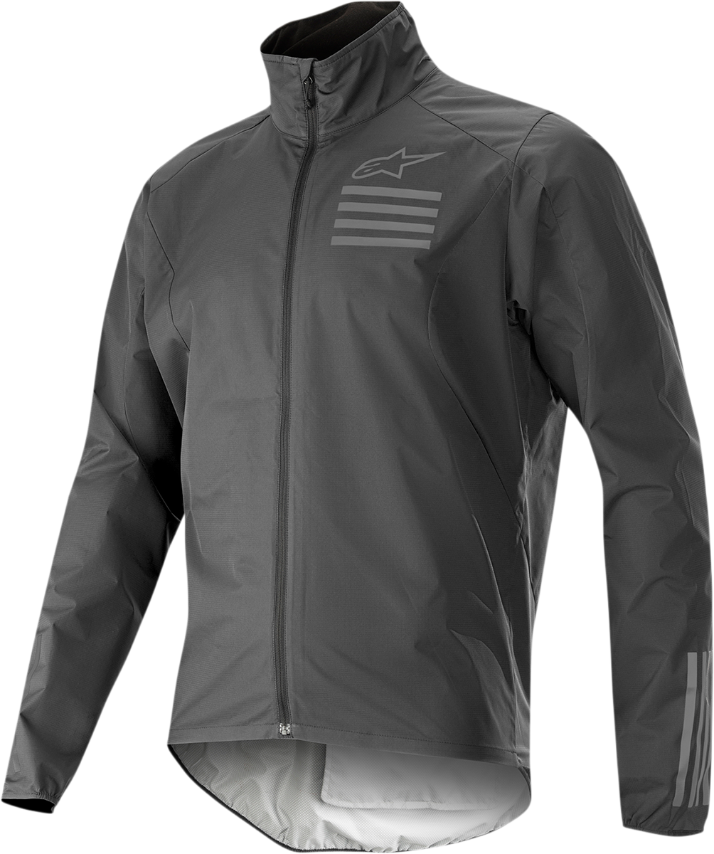 Alpinestars Descender V3 motorcycle jacket in black, size XL, featuring protective armor and durable textile construction.