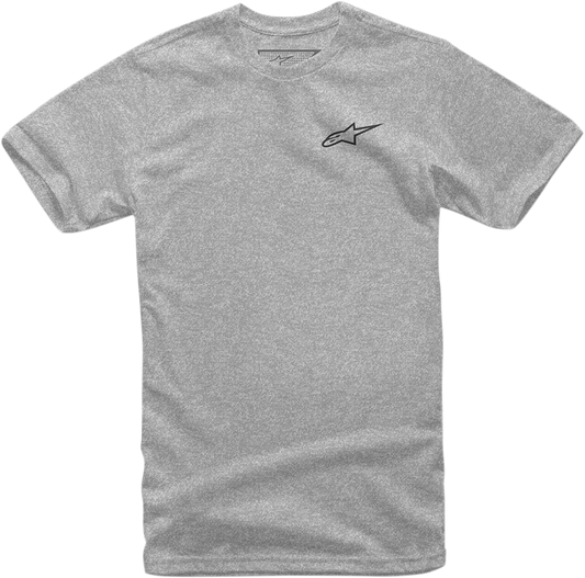 Alpinestars Neu Ageless T-Shirt in Heather Gray and Navy, 2XL, featuring a casual fit and brand logo on the front.