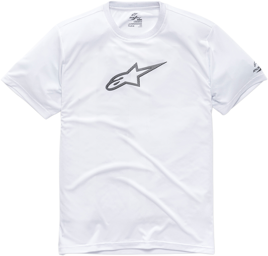 Alpinestars Tech Ageless Performance T-Shirt in white, size 2XL, featuring athletic fit and branded logo on front.