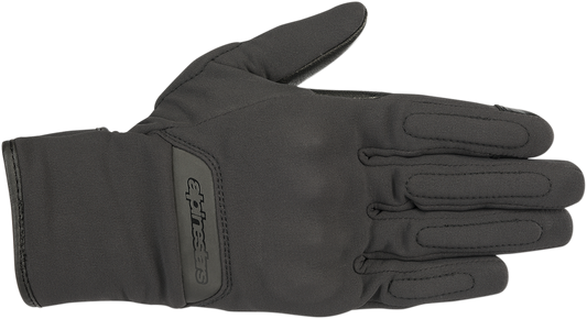 Alpinestars Stella C-1 Windstopper V2 women's riding gloves in black, small size, showing the glove's design and material.