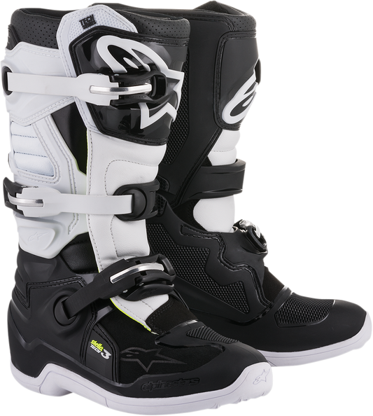ALPINESTARS, Alpinestars Stella Tech 3 Women’s Motorcycle Riding Boots - Black/White, US 6 / EU 37, Part Number 2013218-12-6