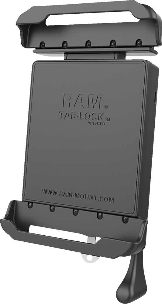 Engine RAM MOUNTS Holder by Bill's Exhausts with Tab-Lock RAM-HOL-TABL23U for secure tablet mounting in vehicles.