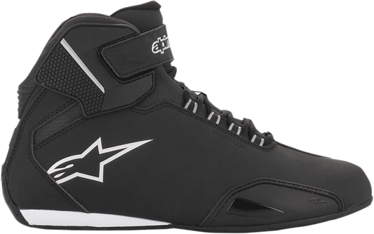 Alpinestars Stella Sektor women's black riding shoes, US 8.5 / EU 40.5, with adjustable straps and sporty design.