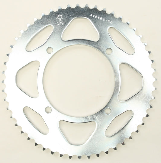 JT JTR461.52 rear steel sprocket with 52 teeth for 420 chains, durable and reliable for bike or motorcycle drivetrain.