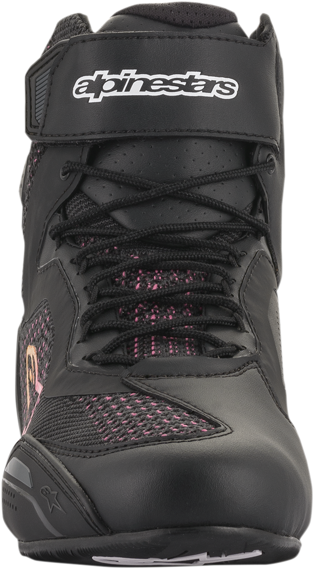 ALPINESTARS, Alpinestars Stella Faster-3 Rideknit Shoes – Women’s Streetwear Sneakers in Black, Yellow & Pink, US 6.5 / EU 38
