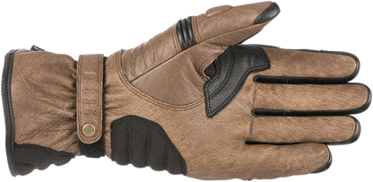 ALPINESTARS, Alpinestars Café Divine Drystar® Leather Gloves - Brown/Black, 3XL (Part No. 3528318-82-3X)