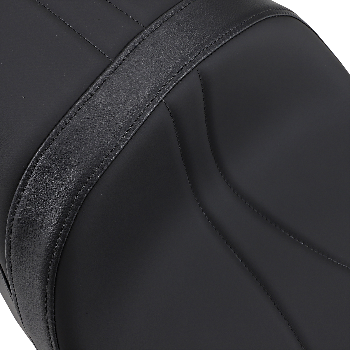 Low touring seat by Drag Specialties for Harley FL '08-'23, with solar reflective leather and comfortable design.