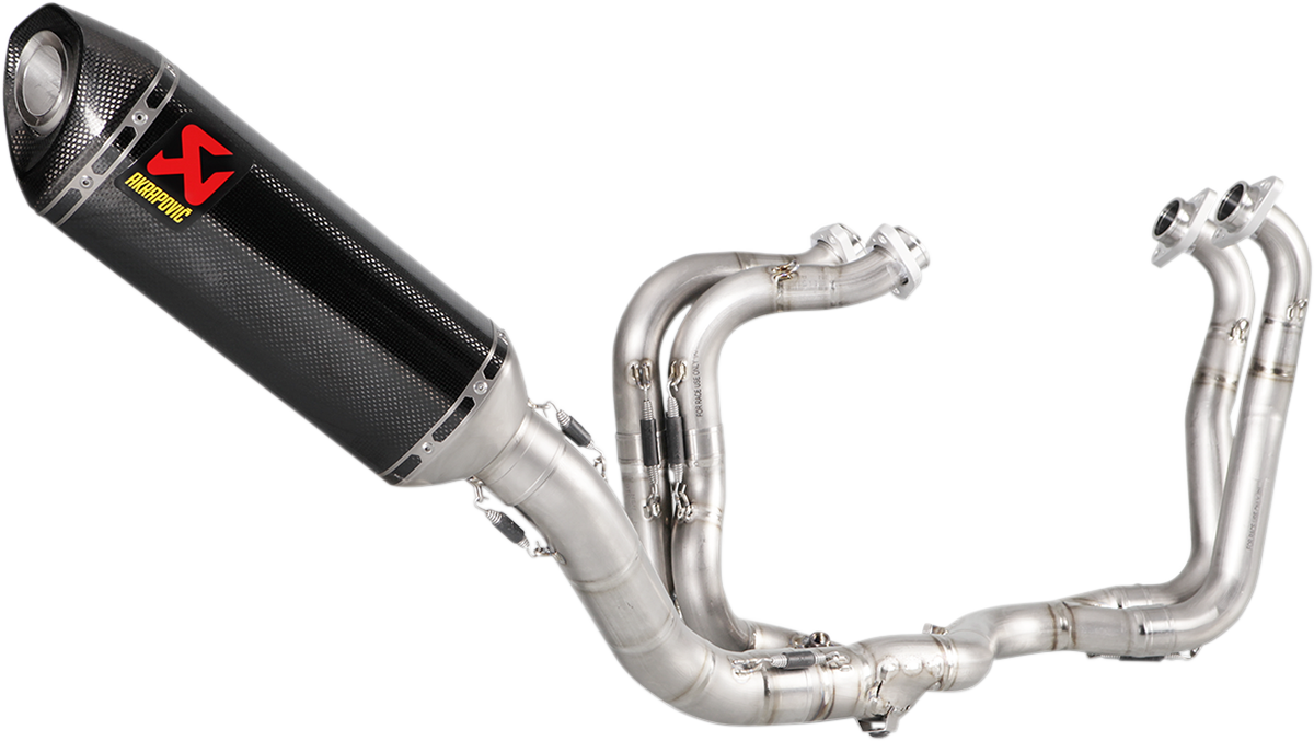 AKRAPOVIC Evolution Titanium and Carbon Fiber Exhaust System for Yamaha YZF-R1 (Part S-A10E8-RC)