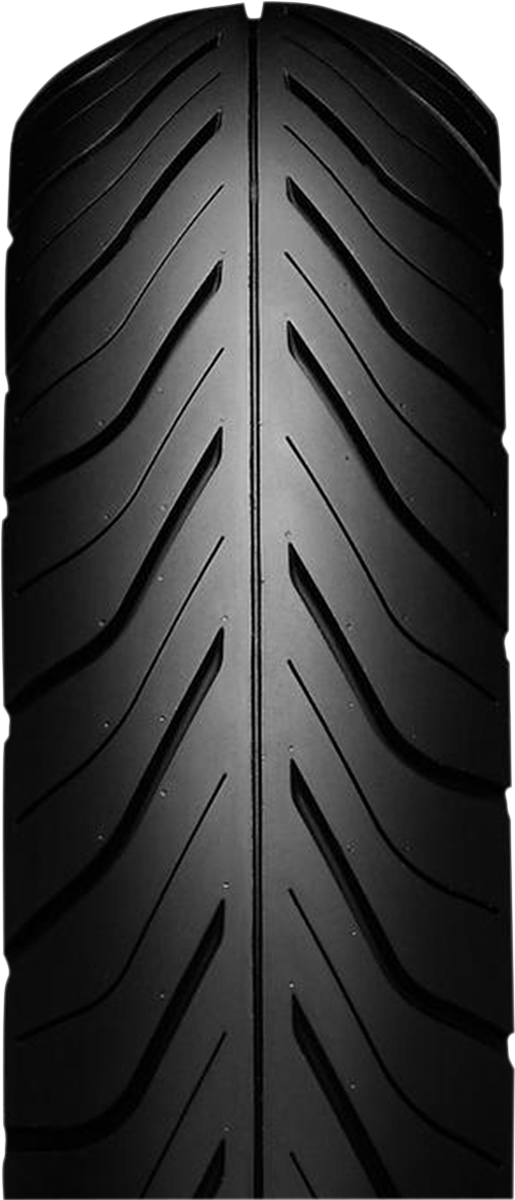 IRC RX-02 front motorcycle tire 120/70-17 58H with tread pattern designed for improved handling and grip.