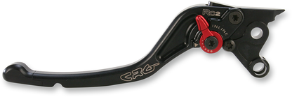 CRG RC2 standard clutch lever in black, motorcycle part with ergonomic design and mounting points for easy installation.