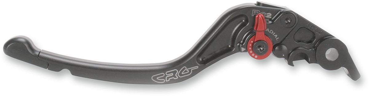 Black CRG RC2 standard clutch lever for motorcycle, designed for easy grip and precise control. Part number 2RB-522-T-B.