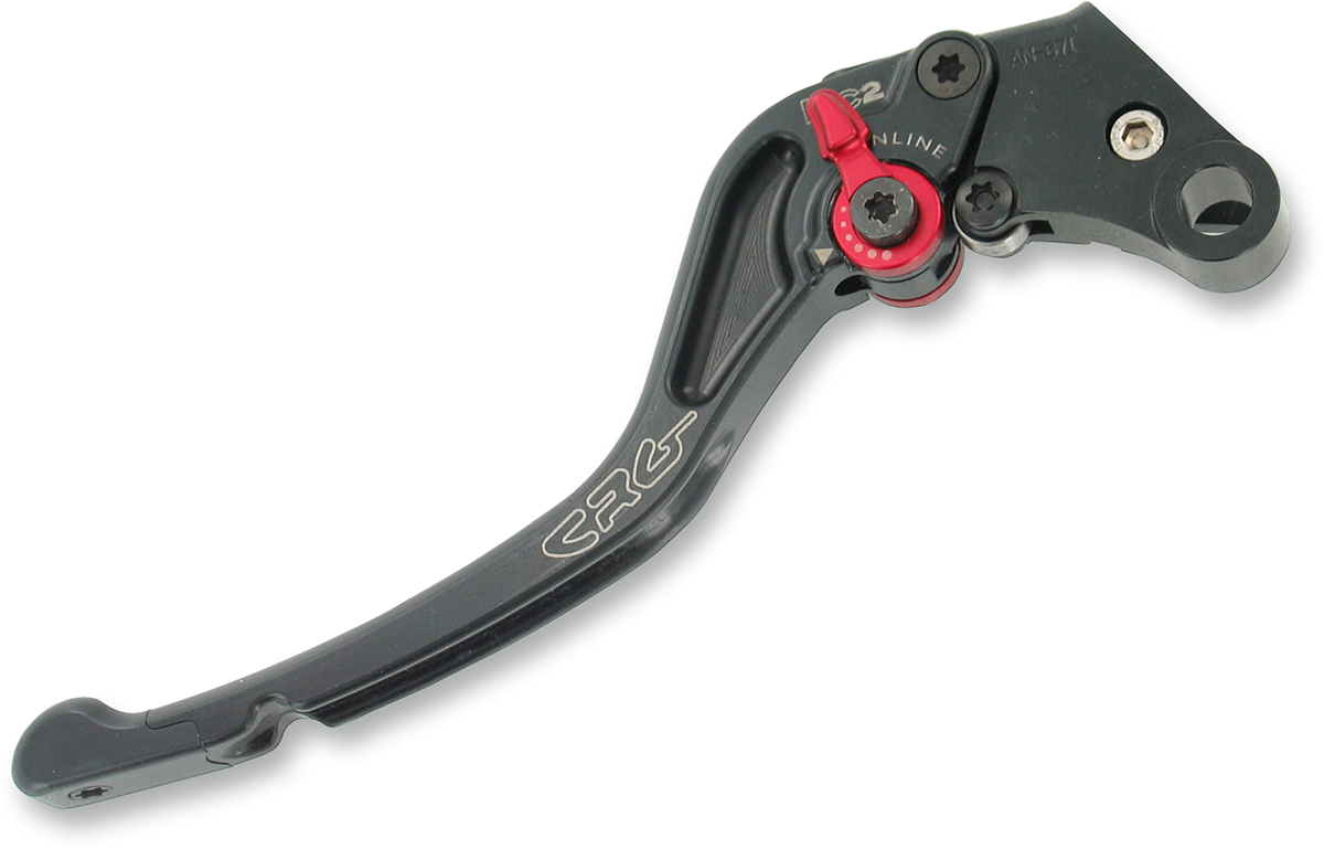 CRG RC2 standard clutch lever in black, with 2AN-671-T-B model number, showing smooth black finish and ergonomic design.