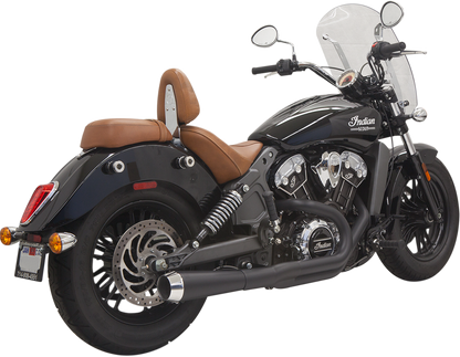 BASSANI XHAUST 2:1 Exhaust System for Scout - Short Black - Part Number 8S12JB