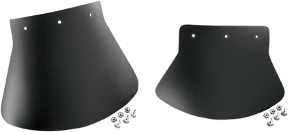DRAG SPECIALTIES SEATS mud flap, 10.5 inches wide and 8 inches high, designed for motorcycle seats with part number DS393701
