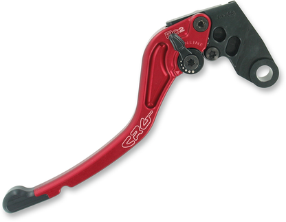 CRG RC2 standard clutch lever in red, with ergonomic design and part number 2AN-681-T-R, suitable for motorcycle control.
