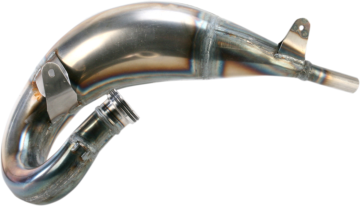 FMF Factory Fatty Pipe 025121 performance exhaust with sleek design and polished finish, enhancing motorcycle power and smooth flow.