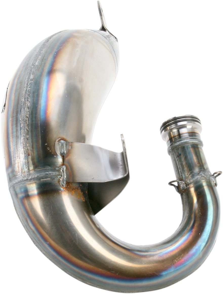 FMF Factory Fatty Pipe 025121 motorcycle performance exhaust with a sleek design and polished finish for enhanced power and smooth flow.