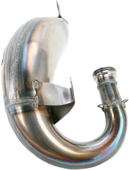FMF Factory Fatty Pipe 025121 motorcycle performance exhaust with a sleek design and polished finish for enhanced power and smooth flow.