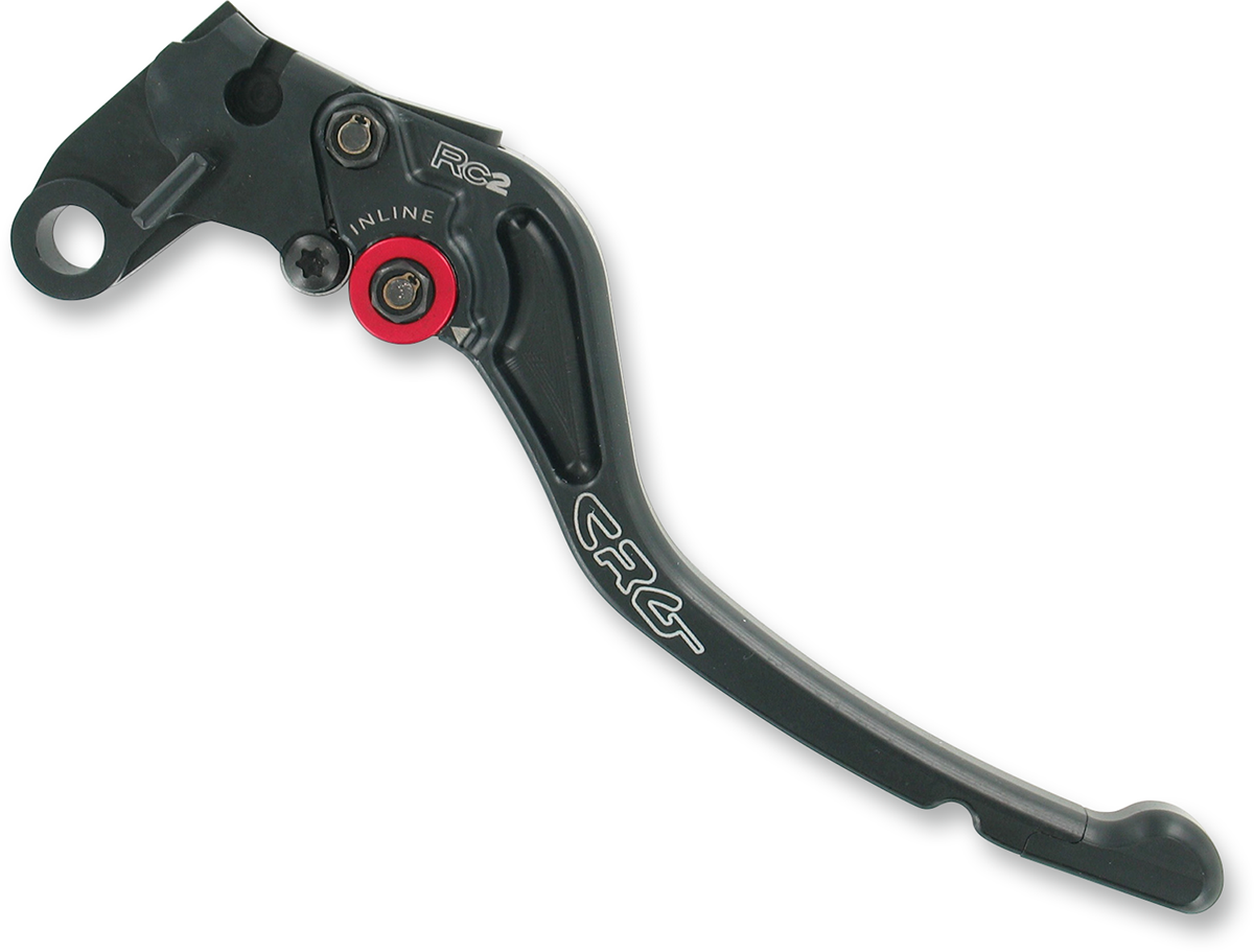 CRG RC2 standard clutch lever in black with part number 2AN-643-T-B, showcasing the sleek ergonomic design.