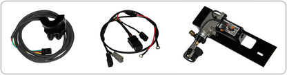 Legend Suspension AIR-A FL adjustable air suspension system for Harley FLH with black handlebar control and part number 1311-0153.