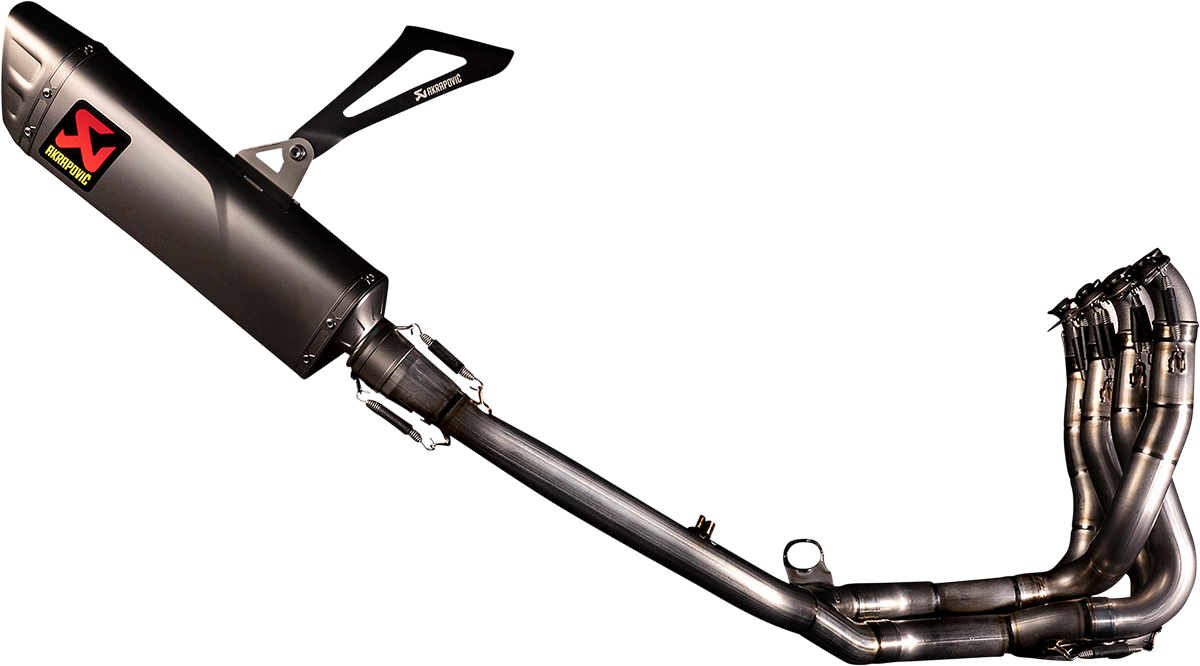 AKRAPOVIC Evolution Line exhaust system S-H10E3-APLT showing sleek stainless steel design and polished exhaust tip.