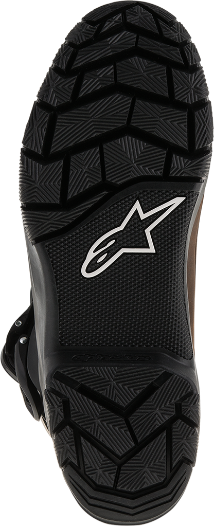 Alpinestars Belize Drystar® Boots in oiled brown, US 11, EU 44, with rugged leather and sturdy riding design.