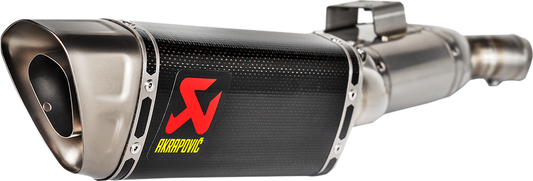 AKRAPOVIC Carbon Fiber Muffler S-B9SO2-APC, lightweight exhaust muffler with carbon fiber finish for enhanced performance