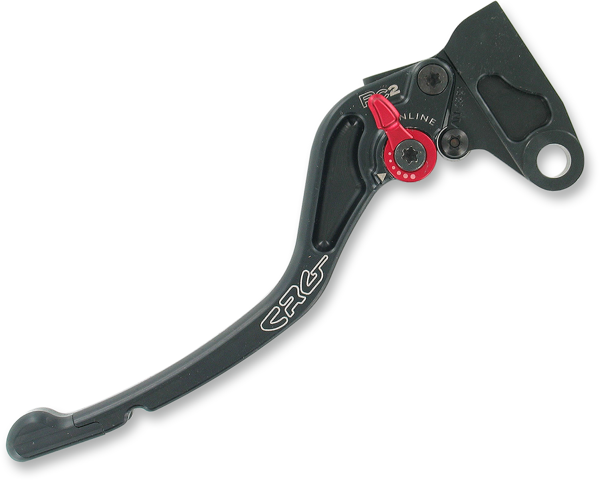 CRG RC2 standard clutch lever in black, featuring 2AN-622-T-B design for motorcycle clutch control.