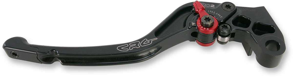 Black CRG RC2 Standard Clutch Lever for motorcycles, featuring 2AN-641-T-B model number, shown in the image.