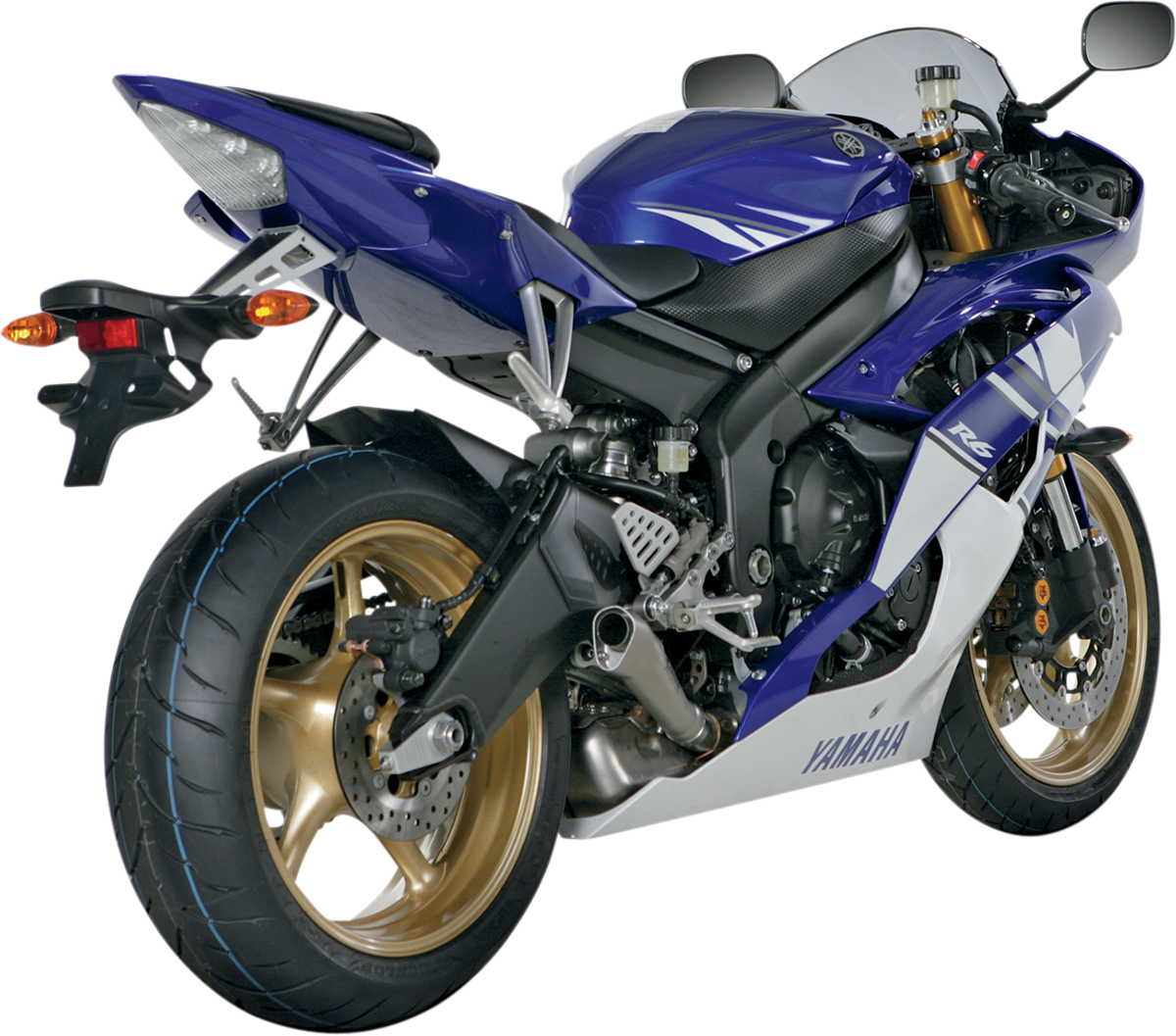 AKRAPOVIC Megaphone Titanium Muffler for Yamaha YZF-S6, race performance exhaust system with sleek titanium finish