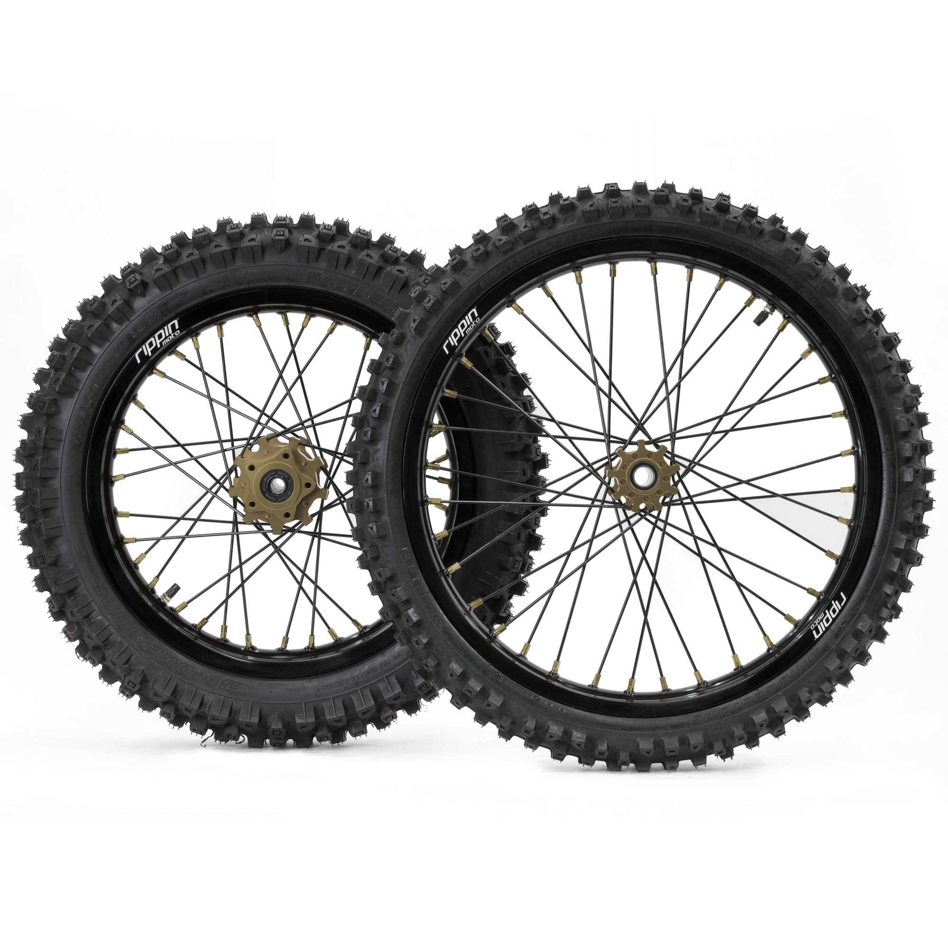 19/16 Blackline Wheelset Ready To Ride (RTR) - Howling Moto