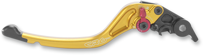 CRG RC2 standard clutch lever in gold with part number 2RB-522-T-G, showing a close-up of the motorcycle clutch component.