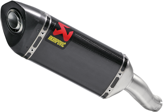 AKRAPOVIC Slip-On Line Muffler with Carbon Fiber for Yamaha Y2SO12 - Enhanced Performance & Style