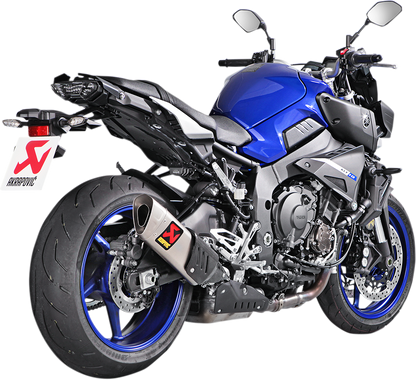 AKRAPOVIC titanium motorcycle muffler S-Y10SO15-HAPT, lightweight performance exhaust for enhanced motorcycle sound and efficiency